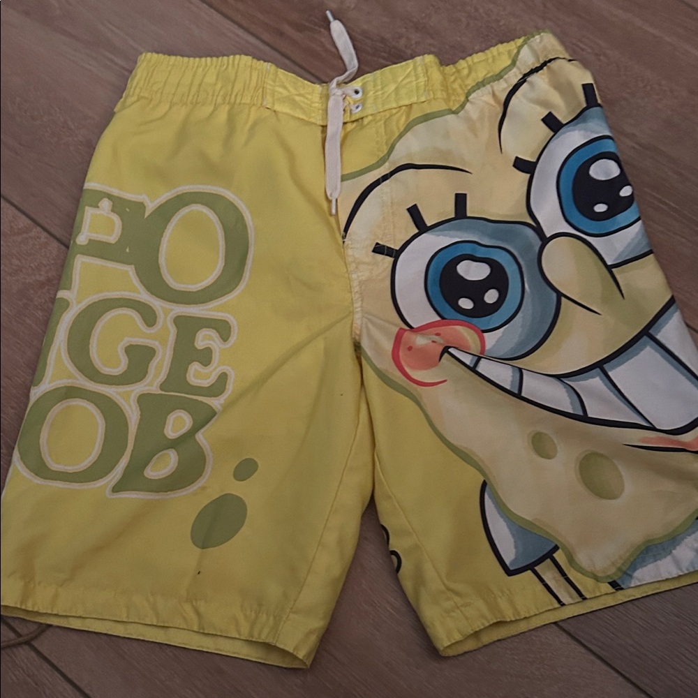 SpongeBob SquarePants Yellow Kids Shorts